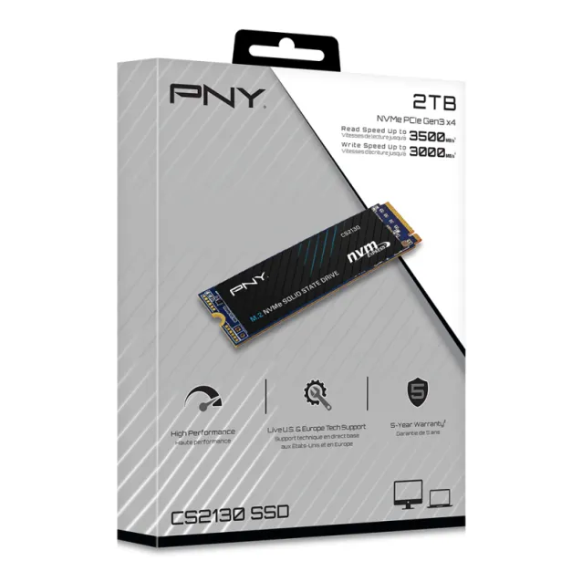 SSD PNY CS2130 M.2 2 TB PCI Express 3.0 3D NAND NVMe [M280CS2130-2TB-RB]