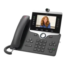 Cisco 8845 telefono IP Antracite LCD (Cisco Phone - video phone with digital camera, Bluetooth interface SIP, SDP 5 lines charcoal refurbished TAA Compliant) [CP-8845-K9-RF]