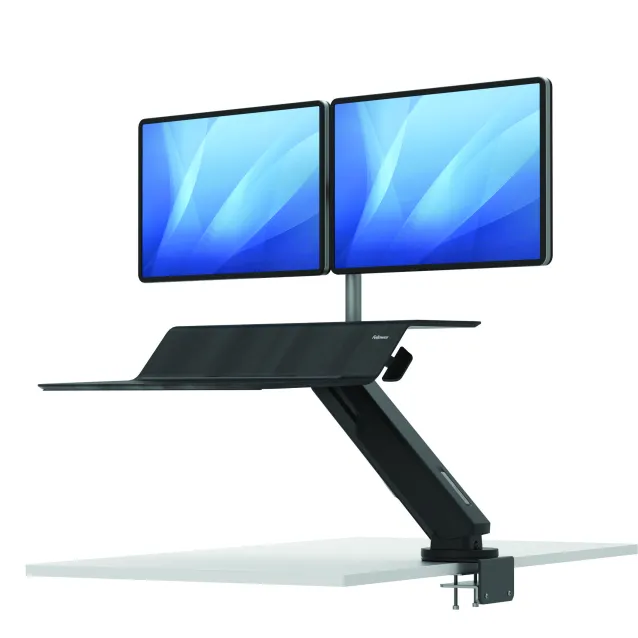 Fellowes Lotus RT (Fellowes 8081601 Dual Sit-Stand Workstation Black) [8081601]