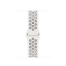 Apple MPGK3ZM/A accessorio indossabile intelligente Band Nero, Bianco Fluoroelastomero (Apple Nike - for smart watch 41 mm Regular size summit white/black) [MPGK3ZM/A]