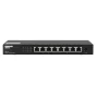 QNAP QSW-1108-8T switch di rete Non gestito 2.5G Ethernet (100/1000/2500) Nero [QSW-1108-8T]