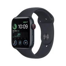 Smartwatch Apple Watch SE OLED 44 mm Digitale 368 x 448 Pixel Touch screen 4G Nero Wi-Fi GPS (satellitare) [MNPY3FD/A]