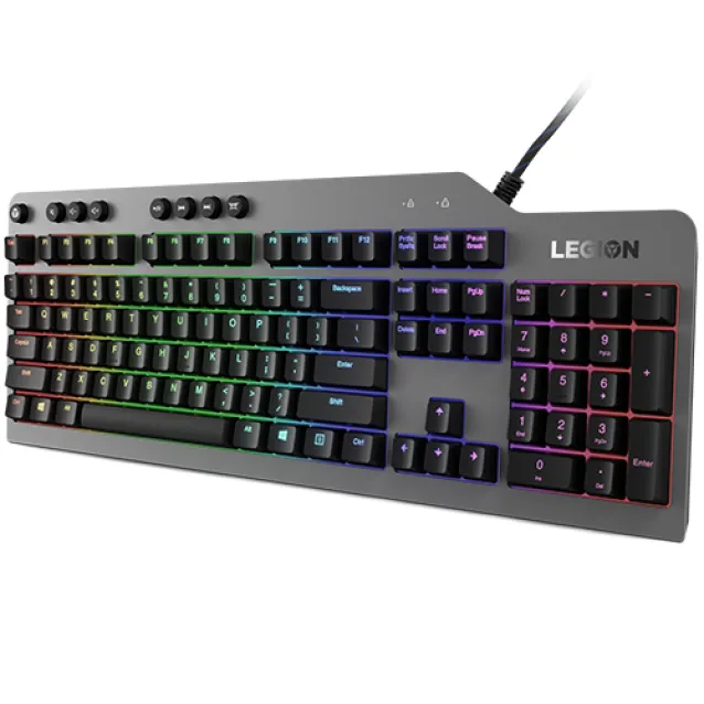 Lenovo Legion K500 tastiera USB QWERTY Inglese US Nero, Grigio [GY40T26478]