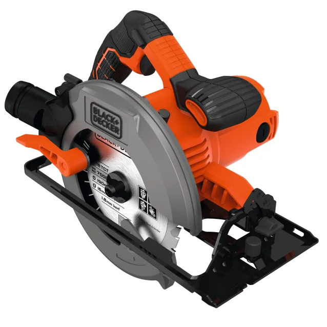 Black & Decker CS1550-QS sega circolare portatile 19 cm Nero, Arancione 5500 Giri/min 1500 W [CS1550-QS]