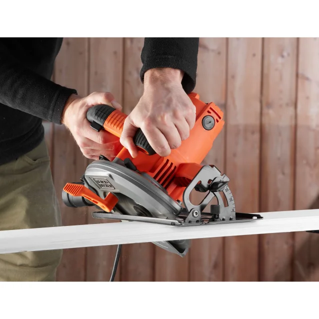 Black & Decker CS1550-QS sega circolare portatile 19 cm Nero, Arancione 5500 Giri/min 1500 W [CS1550-QS]