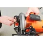 Black & Decker CS1550-QS sega circolare portatile 19 cm Nero, Arancione 5500 Giri/min 1500 W [CS1550-QS]