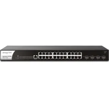 Switch di rete DrayTek VigorSwitch G2280x Gestito Gigabit Ethernet (10/100/1000) 1U Nero, Acciaio [VSWITCHG2280X-DE-AT-CH]