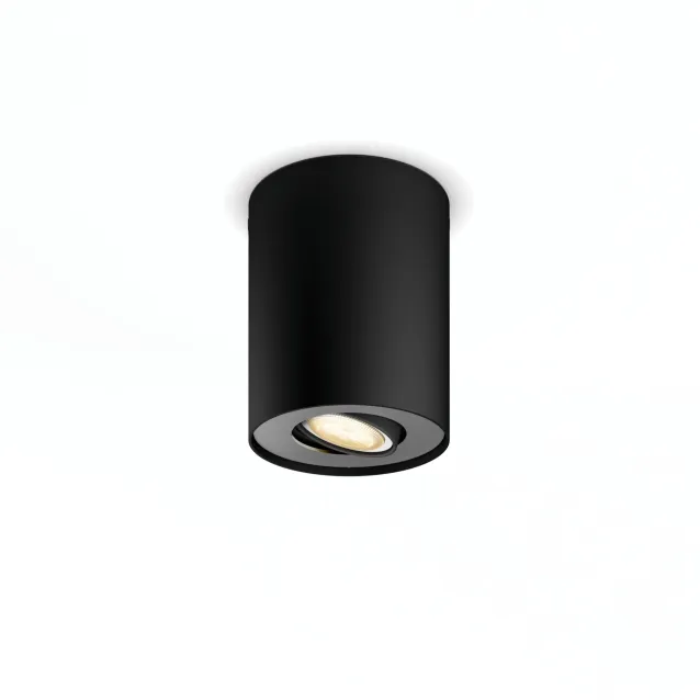 Philips by Signify Hue White ambiance Pillar Faretto Smart Nero + Dimmer Switch [8719514338449]