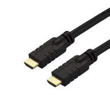 StarTech.com Cavo HDMI 2.0 da 10 m - attivo 4K a 60 Hz Classificazione CL2 per installazione parete UHD ad alta velocità e lunga durata HDR, 18 Gbps maschio Nero [HD2MM10MA]