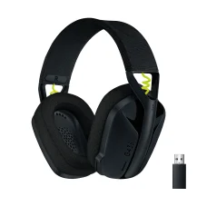 Cuffia con microfono Logitech G G435 LIGHTSPEED Cuffie Gaming Wireless Bluetooth - Over Ear Leggere, Microfoni Integrati, Batteria da 18 Ore, Compatibile Dolby Atmos, PC, PS4, PS5, Smartphone. Nero [981-001050]