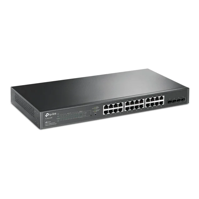 TP-Link JetStream TL-SG2428P switch di rete Gestito L2/L2+ Gigabit Ethernet (10/100/1000) Supporto Power over (PoE) 1U Nero [TL-SG2428P]