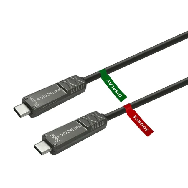 Vivolink PROUSBCMM12.5OP cavo USB 12,5 m 3.2 Gen 2 [3.1 2] C Nero (USB-C to USB-C Cable 12.5m - Supports 20 Gbps data Certified for Business Warranty: 144M) [PROUSBCMM12.5OP]