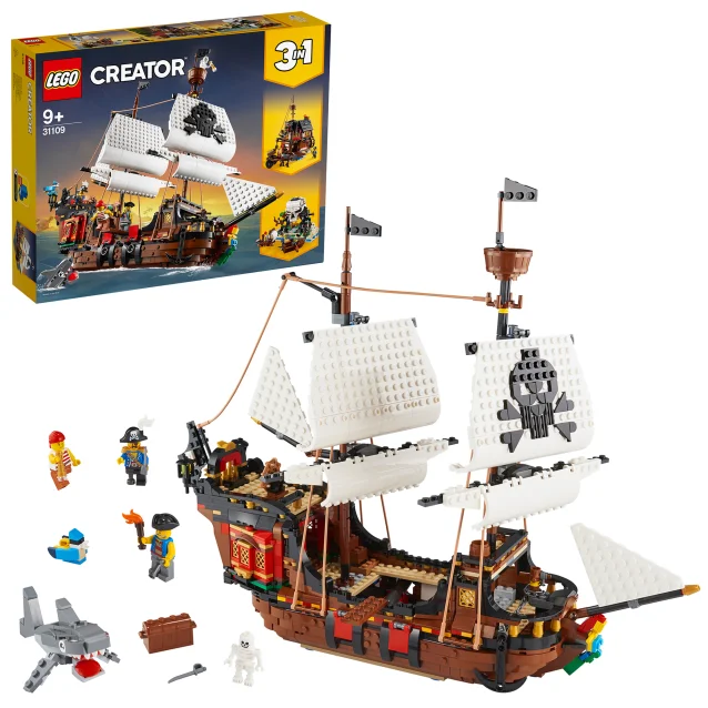 LEGO Creator 3in1 Pirate Ship Building Set 31109