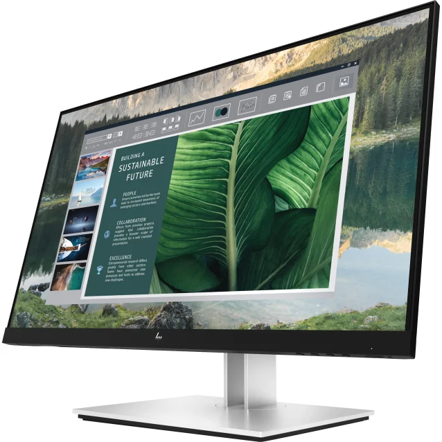 HP E-Series E24u G4 Monitor PC 60,5 cm [23.8] 1920 x 1080 Pixel Full HD Nero (E24u computer monitor 60.5 - Warranty: 12M) [189T0A9#ABB]
