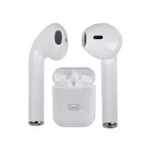Cuffia con microfono Trevi 0122201 cuffia e auricolare Wireless In-ear Musica Chiamate Bluetooth Bianco [0122201]