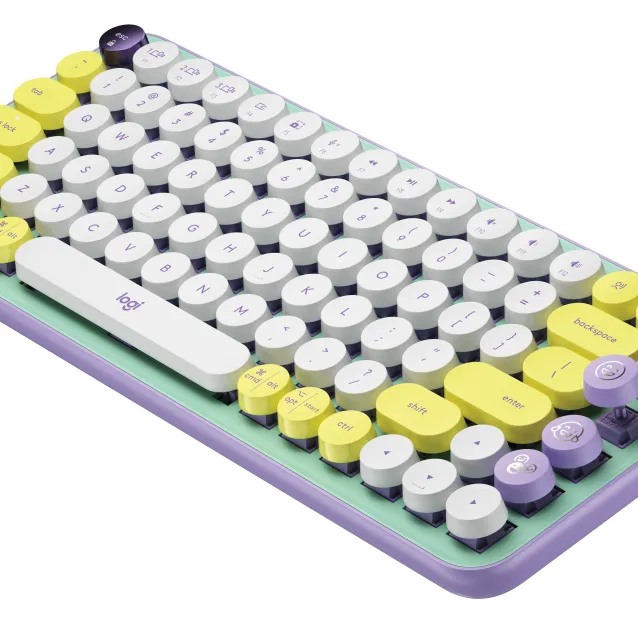 Logitech POP Keys Wireless Mechanical Keyboard With Emoji tastiera RF senza  fili + Bluetooth QWERTZ Tedesco Colore menta [920-010720]: info e prezzi