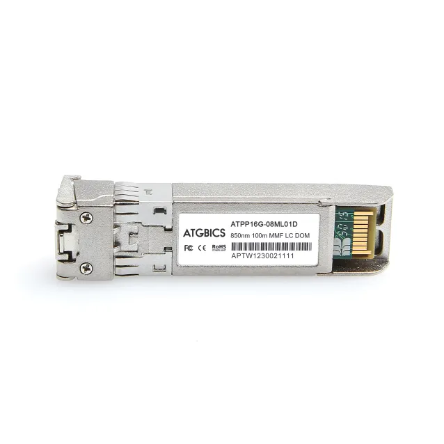 ATGBICS NKX77-C modulo del ricetrasmettitore di rete Fibra ottica 16000 Mbit/s SFP+ 850 nm (NKX77 Dell Compatible Transceiver 16G Fibre Channel-SW [850nm, MMF, 100m, DOM]Â ) [NKX77-C]