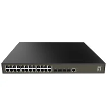 LevelOne GEL-2871 network switch Managed L2+ Gigabit Ethernet (10/100/1000) 1U Black