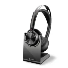POLY Voyager Focus 2 UC Headset Wired & Wireless Head-band Office/Call center USB Type-A Bluetooth Charging stand Black