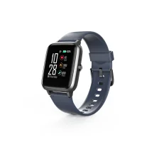 Rilevatore di attività Hama Fit Watch 4900 LCD Braccialetto per rilevamento attivitÃ  3,3 cm [1.3] IP68 Nero, Blu (Hama Fitness Tracker Smart Watch, 1.3 Touch Screen, Waterproof, Dark Blue/Grey) [178604]