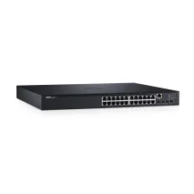 Switch di rete DELL N1524P Gestito L3 Gigabit Ethernet (10/100/1000) Supporto Power over (PoE) 1U Nero [210-AEVY]