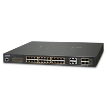 PLANET GS-4210-24UP4C switch di rete Gestito L2/L4 Gigabit Ethernet (10/100/1000) Supporto Power over (PoE) 1U Nero [GS-4210-24UP4C]