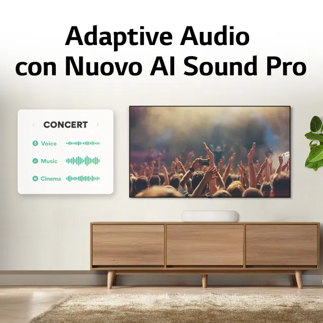 Altoparlante soundbar LG Eclair QP5 Soundbar compatta 320W 3.1.2 canali Dolby Atmos DTS:X - Bianca