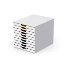 Durable VARICOLOR Mix 10 scatola per la conservazione di documenti Plastica Multicolore, Bianco [763027]