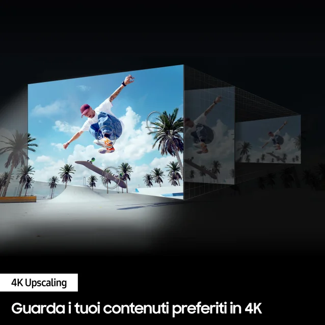 Samsung TV Crystal UHD 4K 65” UE65DU7170UXZT Smart Wi-Fi Black 2024, Processore 4K, Upscaling, Slim Look Design, OTS Lite [UE65DU7170UXZT]