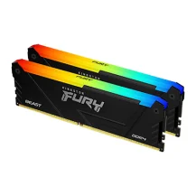 Memoria Kingston Technology FURY 64GB 3200MT/s DDR4 CL16 DIMM (Kit da 2) Beast RGB [KF432C16BB2AK2/64]