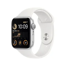 Smartwatch Apple Watch SE GPS 44mm Cassa in Alluminio color Argento con Cinturino Sport Band Bianco - Regular [MNK23TY/A]