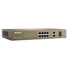 Switch di rete Tenda TEF1210P-8-150W Fast Ethernet (10/100) Supporto Power over (PoE) Grigio [NT-TEF1210P]
