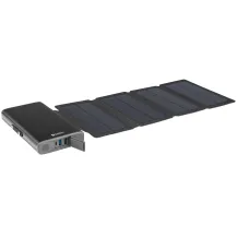 Batteria portatile Sandberg Solar 4-Panel Powerbank 25000 (Solar - 25000, Black, Mobile phone/Smartphone, Rectangle, Lithium Polymer [LiPo], Warranty: 60M) [420-56]