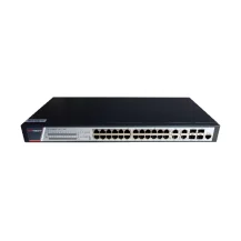 Hikvision Digital Technology DS-3E2528P(B) switch di rete Gestito Gigabit Ethernet (10/100/1000) Supporto Power over (PoE) Nero [DS-3E2528P(B)]