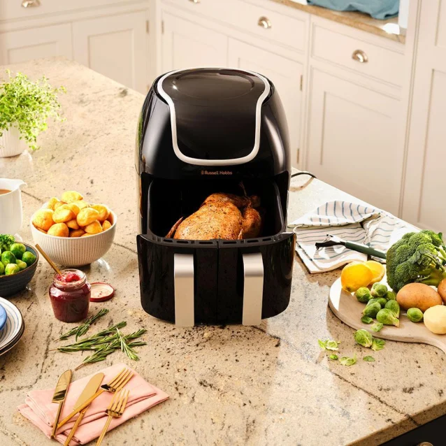 Russell Hobbs SatisFry Air Dual Basket Doppia 8,5 L Indipendente 1800 W Friggitrice  ad aria calda Nero, Stainless steel [27290-56]: info e prezzi