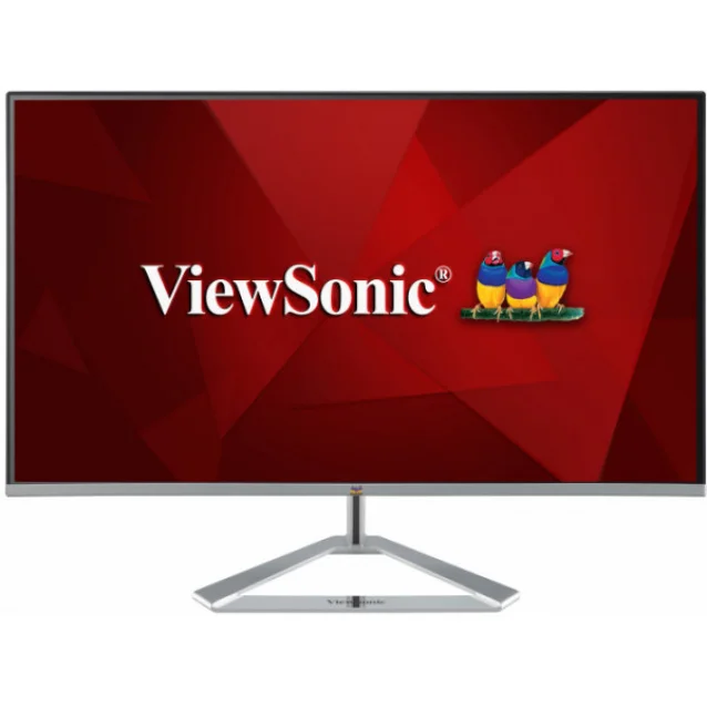 Viewsonic VX Series VX2776-SMH LED display 68,6 cm [27] 1920 x 1080 Pixel Full HD Argento (Viewsonic 27 Inch IPS Frameless Monitor, HD, 100Hz, 4ms, VGA, 2xHDMI, Int PSU, VESA, Chrome Stand, Speakers) [VX2776-SMH]