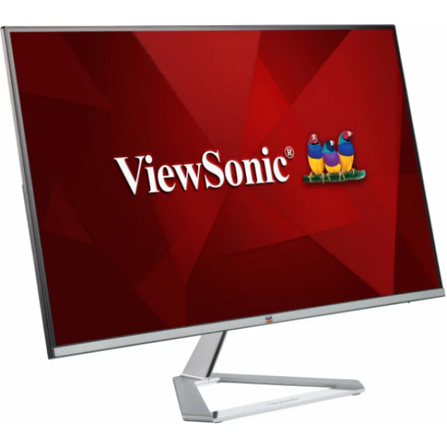 Viewsonic VX Series VX2776-SMH LED display 68,6 cm [27] 1920 x 1080 Pixel Full HD Argento (Viewsonic 27 Inch IPS Frameless Monitor, HD, 100Hz, 4ms, VGA, 2xHDMI, Int PSU, VESA, Chrome Stand, Speakers) [VX2776-SMH]