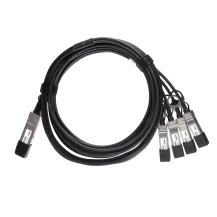 ATGBICS QSFP-4X10G-C5M-C cavo di rete Nero 5 m (QSFP-4X10G-C5M Alcatel-Lucent Compatible Direct Attach Copper Breakout Cable 40G QSFP+ to 4x10G SFP+ [5m, Passive]) [QSFP-4X10G-C5M-C]