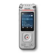 Philips Voice Tracer DVT4110/00 dittafono Flash card Cromo, Argento [DVT4110]