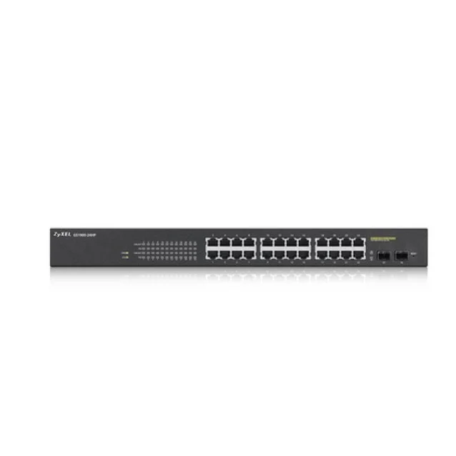 Switch di rete Zyxel GS1900-24HP Gestito Gigabit Ethernet (10/100/1000) 1U Nero [GS190024HPV2-EU0101F]