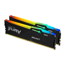 Memoria Kingston Technology FURY 64 GB 5200 MT/s DDR5 CL40 DIMM (Kit da 2 moduli) Beast RGB [KF552C40BBAK2-64]