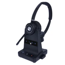 Cuffia con microfono JPL JPL-Explore-USB-B Auricolare Wireless A Padiglione Ufficio Mini-USB Base di ricarica Nero (JPL EXPLORE STEREO DECT & USB) [575-385-010]