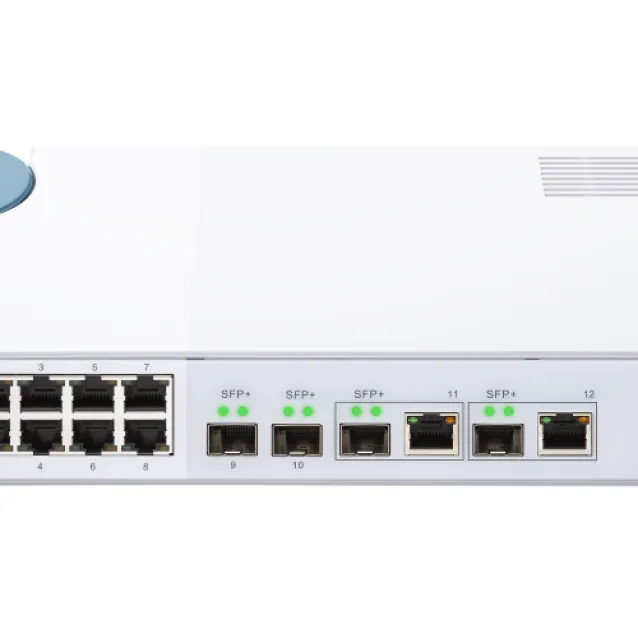 QNAP QSW-M408-2C switch di rete Gestito L2 10G Ethernet (100/1000/10000) Bianco [QSW-M408-2C]