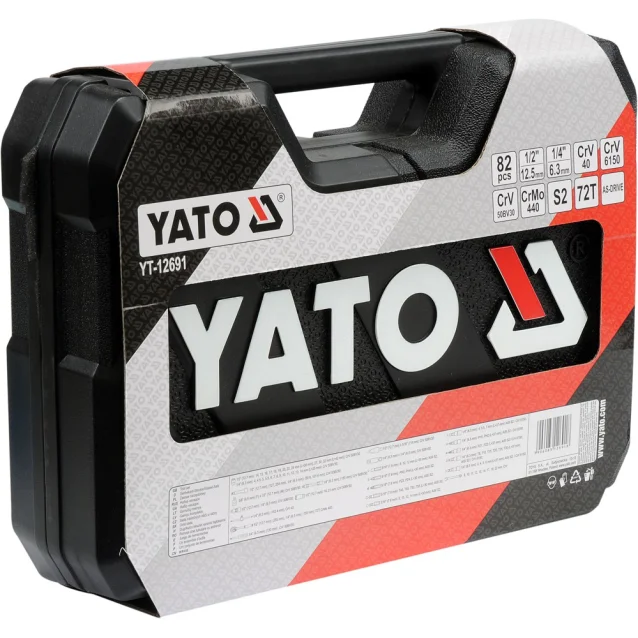 Yato YT-12691 chiave a tubo Set di chiavi bussola 82 pz [YT-12691]
