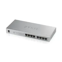 Switch di rete Zyxel GS1008HP Non gestito Gigabit Ethernet [10/100/1000] Supporto Power over [PoE] Argento (Zyxel GS1008-HP 8 Port PoE+ unmanaged desktop x PoE 60 Watt) [GS1008HP-GB0101F]