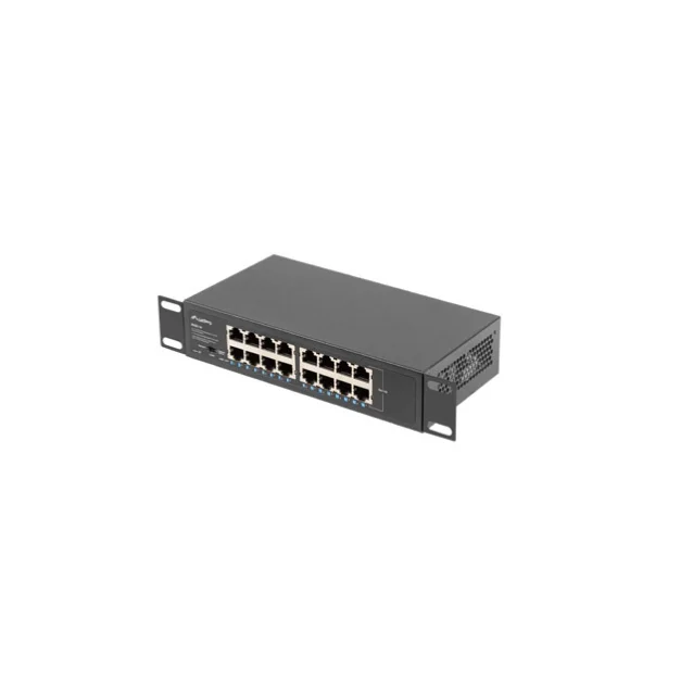 Lanberg RSGE-16 switch di rete Non gestito Gigabit Ethernet (10/100/1000) 1U Nero [RSGE-16]