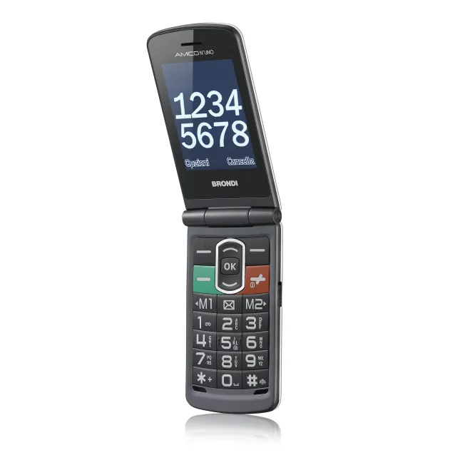Cellulare Brondi Amico N°Uno 108 g Titanio Telefono per anziani