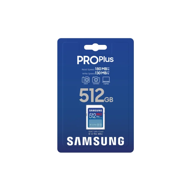 Sfera Ufficio - Memoria flash Samsung PRO Plus SD Card - Scheda di memoria  512GB (2023) [MB-SD512S/EU]