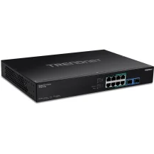 Trendnet TPE-BG102G switch di rete Non gestito Gigabit Ethernet (10/100/1000) Supporto Power over (PoE) 1U Nero [TPE-BG102G]