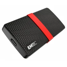 SSD esterno Emtec X200 512 GB Nero, Rosso [ECSSD512GX200]